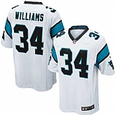Nike Men & Women & Youth Panthers #34 Williams White Team Color Game Jersey,baseball caps,new era cap wholesale,wholesale hats